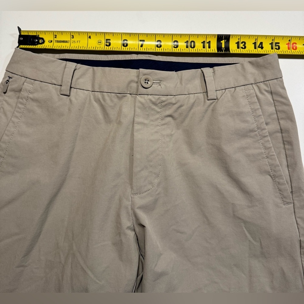 Vineyard Vines Men’s 30x30 Performance On The Go Pants Beige Lightweight Golf - Picture 6 of 9